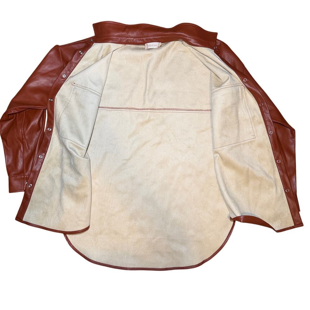 Altar'd State Womens Size S Shacket Casual Fleece Lined Brown Tan - Picture 5 of 7